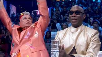 Milton Cunha e Zebrinha na Dança dos Famosos, do Domingão (Reprodução/TV Globo)