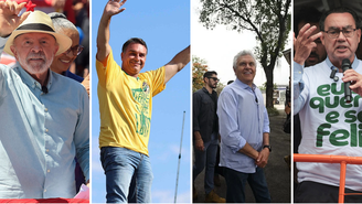 Pelas regras estabelecidas pelo TSE, Lula, Flávio, Caiado e Cury têm participação garantida nos debates devido à representatividade de suas siglas no Congresso