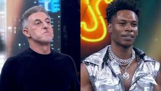 Luciano Huck e Breno Ferreira na Dança dos Famosos, do Domingão (Reprodução/TV Globo)