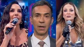 Ivete Sangalo, César Tralli e Ticiane Pinheiro (Reprodução/TV Globo)