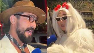Renato Góes e Tatá Werneck (Reprodução/SBT)
