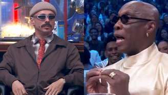 Ed Gama e Zebrinha na Dança dos Famosos, do Domingão (Reprodução/TV Globo)