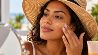 Quem tem melasma pode se beneficiar do protetor solar com cor. Veja a importância dos óxidos de ferro, do FPS e da proteção de amplo espectro.