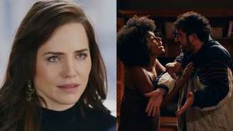 Em Quem Ama Cuida Adriana descobre segredo de Tom (Imagem: Reprodução - Globo / Montagem - RD1)