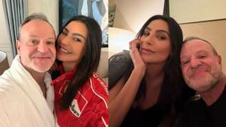 Cíntia Chagas e Rubens Barrichello (Reprodução/Instagram)