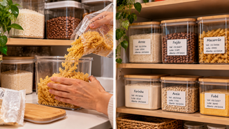 Veja como organizar despensa em potes e manter validade, lote e data de abertura junto dos alimentos, sem criar uma rotina complicada.