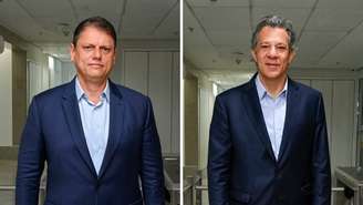 Tarcísio de Freitas e Fernando Haddad participam de debate na Globo nesta terça-feira, 29
