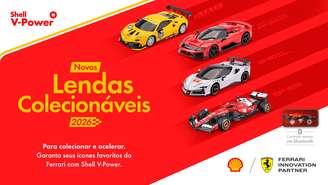 Shell V-Power e a Ferrari apresentam as Lendas Colecionáveis 2026