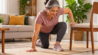 Força, equilíbrio e mobilidade ajudam a levantar do chão. Veja como praticar esse movimento depois dos 50 e quando é melhor adaptar o exercício.