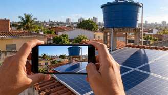 Fotografias em horários diferentes ajudaram a medir o impacto da sombra.