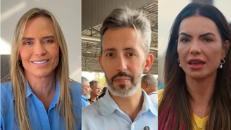 Celina Leão (PP), Leandro Grass (PT) e Paula Belmonte (PSDB)
