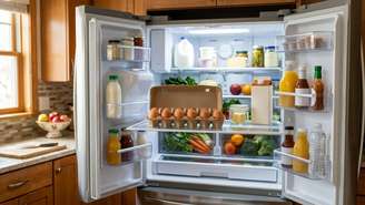 Manter os ovos na embalagem original de fábrica protege o alimento contra contaminações e odores indesejados.