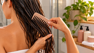 Desembaraçar cabelo molhado exige delicadeza. Entenda quando pentear, como reduzir a tração e qual ferramenta pode facilitar o cuidado com os fios.
