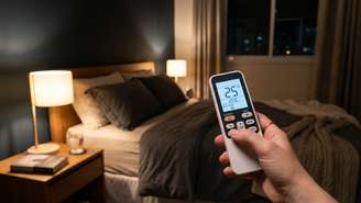 Manter a temperatura do termostato em vinte e cinco graus garante conforto térmico e reduz significativamente a conta de luz.