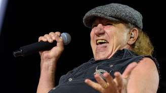 Brian Johnson, vocalista do AC/DC, ao vivo em São Paulo, 2026