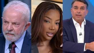 Lula, Ludmilla e Flávio Bolsonaro (Reprodução/Instagram)