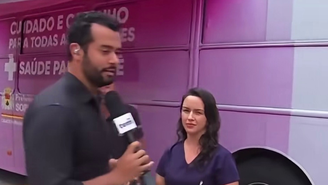 Reportagem interrompida na TV Tem