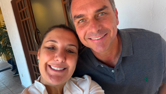 Daniella Marques e Flávio Bolsonaro