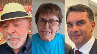 Lula, Márcia Sensitiva e Flávio Bolsonaro (Reprodução/Instagram)