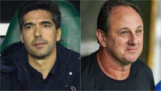 Abel Ferreira e Rogério Ceni se enfrentam pelo Brasileirão