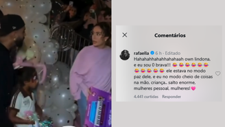Rafaella Santos comentou em vídeo compartilhado por influenciadora nas redes sociais