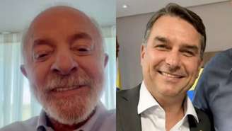 Lula e Flávio Bolsonaro (Reprodução/Instagram)