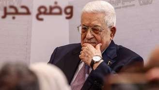 O presidente da Autoridade Palestina, Mahmoud Abbas, que adiou as eleições legislativas para setembro de 2027.