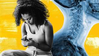 A vida moderna, incluindo o uso frequente de celulares e laptops, é péssima para o nosso pescoço