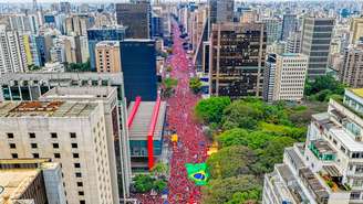 Presidente da República, Luiz Inácio Lula da Silva, durante ato "Lula em São Paulo, O Brasil Pronto Pra Mais" na Avenida Paulista, em São Paulo - SP.