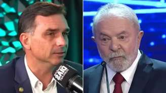 Flávio Bolsonaro e Lula