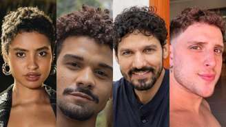 Gabz, Lucas Leto, Guito e Diego Martins (Reprodução/Instagram/TV Globo)