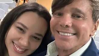 Netinho e a filha Bruna Trindade