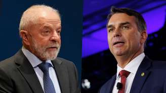 Lula e Flávio Bolsonaro (Reprodução/Internet)