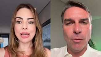 Rachel Sheherazade e Flávio Bolsonaro (Reprodução/Instagram)