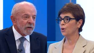 Lula e Renata Lo Prete na Globo (Reprodução/TV Globo)