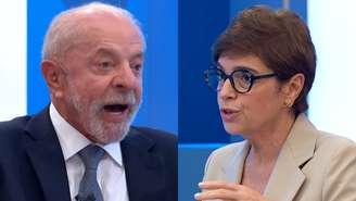 Lula e Renata Lo Prete (Reprodução/TV Globo)