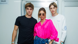 Francisco, Fernanda Lima e João 