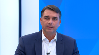 Flávio Bolsonaro em entrevista à Globo