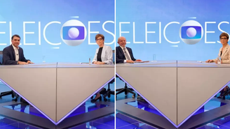 Flávio Bolsonaro (PL) e Lula (PT) foram entrevistados por Renata Lo Prete no segundo turno das eleições presidenciais