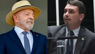 Luiz Inácio Lula da Silva (PT) e Flávio Bolsonaro (PL)