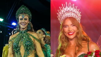Paolla Oliveira e Virginia Fonseca nos dias de suas coroações