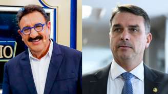 Ratinho; Flávio Bolsonaro (Reprodução Internet)