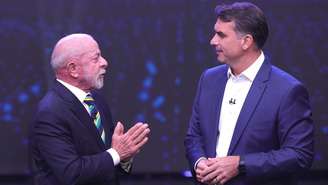 Lula e Flávio Bolsonaro