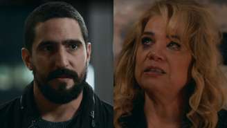 Heitor (Renato Góes) e Pilar (Isabel Teixeira) de Quem Ama Cuida (Reprodução/TV Globo)