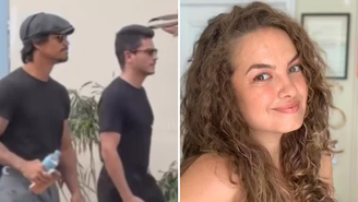 Micael Borges e Arthur Aguiar chegam abalados ao velório de Lua Blanco