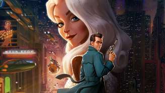 'Ray Gunn' une o charme do cinema noir à inventividade da animação em aventura futurista (Divulgação)