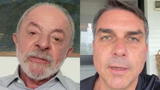 Lula e Flávio Bolsonaro (Reprodução/Instagram)