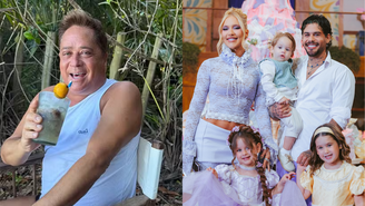 Leonardo faltou ao aniversário de Maria Flor 