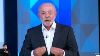 Lula durante debate na Globo