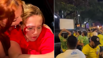 Iara Pimentel é atingida em ato de apoio a Lula